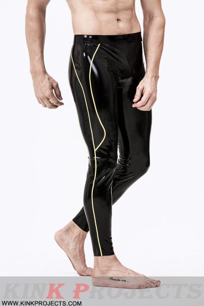 Male Contrast Color Striped Leggings