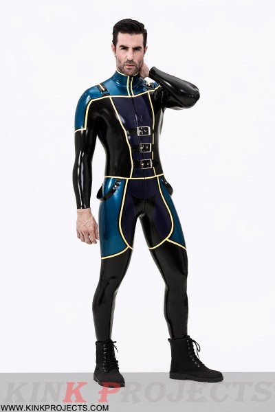 Male Blue Badge Gendarme Style Catsuit 