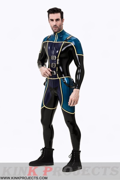 Male Blue Badge Gendarme Style Catsuit 