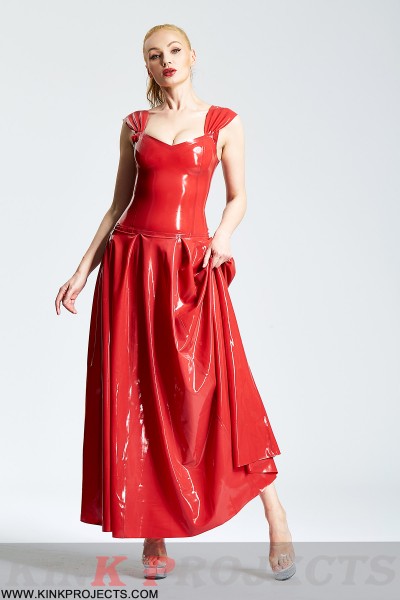 Panel-Pleated Formal Maxi Dress 