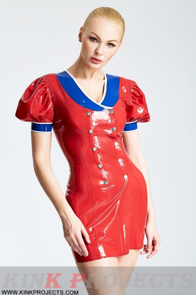 'Patriotic' Double-Breasted Micro Dress