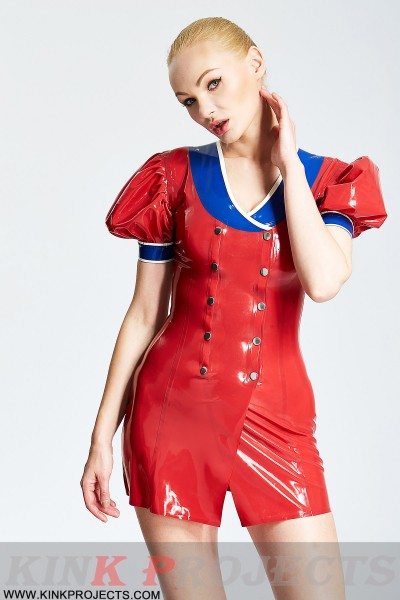 'Patriotic' Double-Breasted Micro Dress