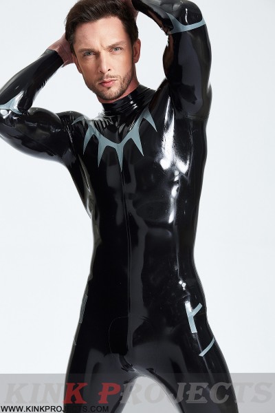 Male 'Shark Tooth' Look Catsuit 