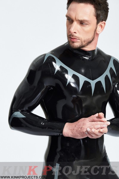 Male 'Shark Tooth' Look Catsuit 