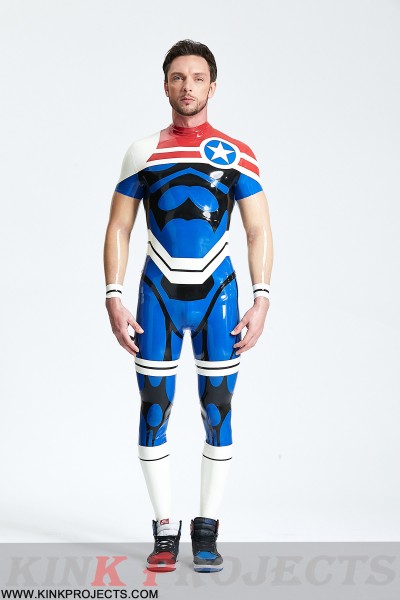 Male 'Captain Star' Back Zip Catsuit 