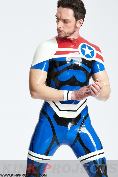 Male 'Captain Star' Back Zip Catsuit 