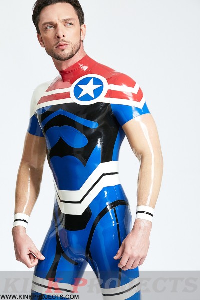 Male 'Captain Star' Back Zip Catsuit 