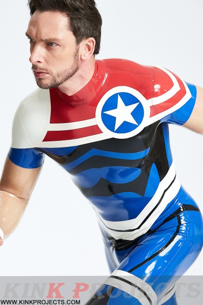 Male 'Captain Star' Back Zip Catsuit 