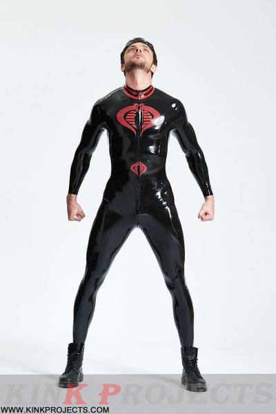 Male 'Symbolic' Front Through-Zip Catsuit 