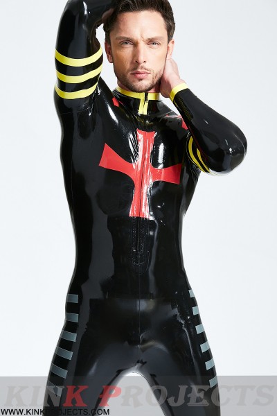 Male 'Crossway' Front Zip Catsuit 