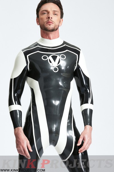 Male 'Trident' Back Zip Catsuit 