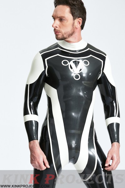 Male 'Trident' Back Zip Catsuit 