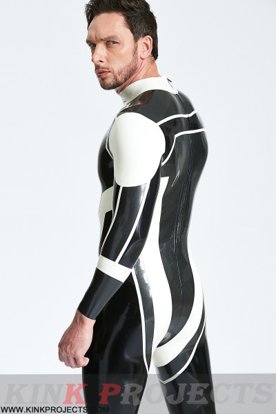 Male 'Trident' Back Zip Catsuit 