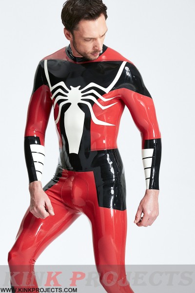 Male 'Arachnid' Back Zip Catsuit 