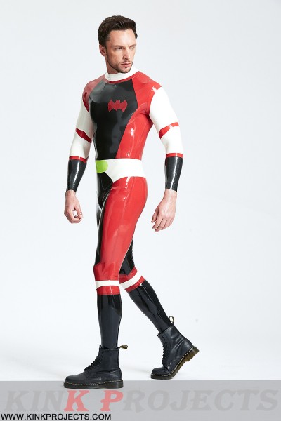 (Stock Clearance) Male 'Cdr Batwing' Back Zip Catsuit 