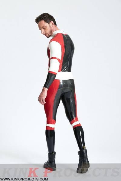 Male 'Cdr Batwing' Back Zip Catsuit 