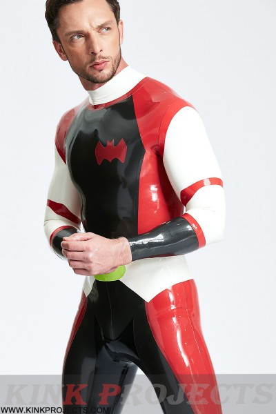 Male 'Cdr Batwing' Back Zip Catsuit 