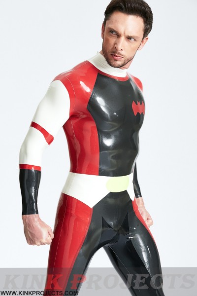 Male 'Cdr Batwing' Back Zip Catsuit 