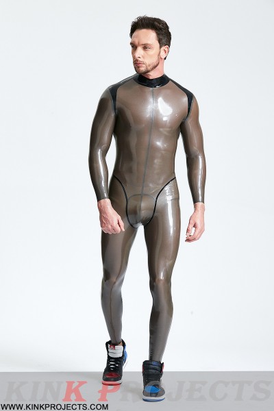 Male 'Platinium' Latex Catsuit 