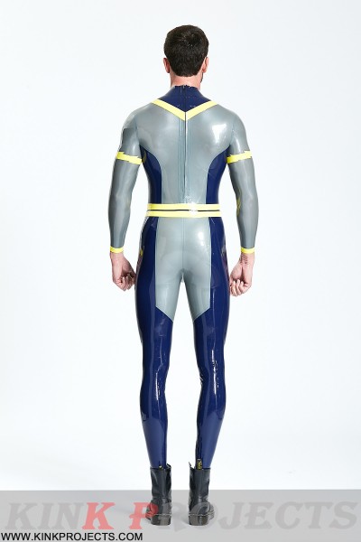 Male 'Lightning Bolt' Back Zip Catsuit 