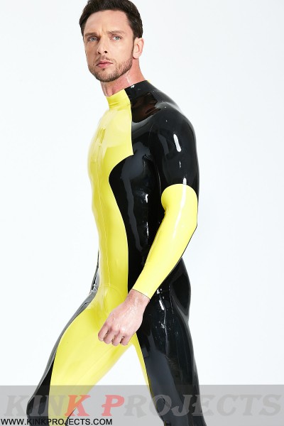 Male 'Zig-Zag' Latex Catsuit 