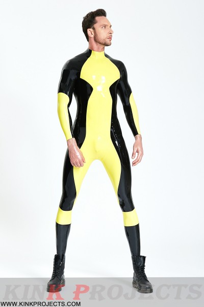 Male 'Zig-Zag' Latex Catsuit 