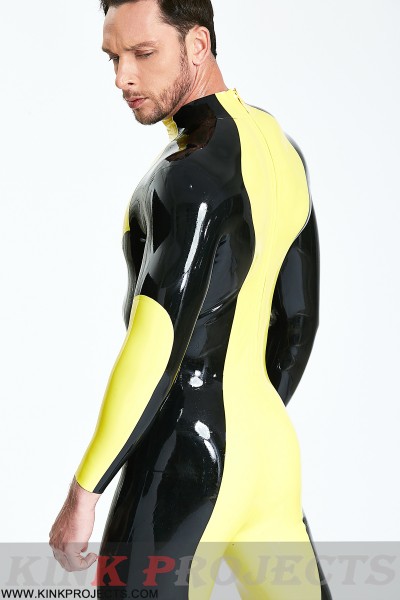 Male 'Zig-Zag' Latex Catsuit 