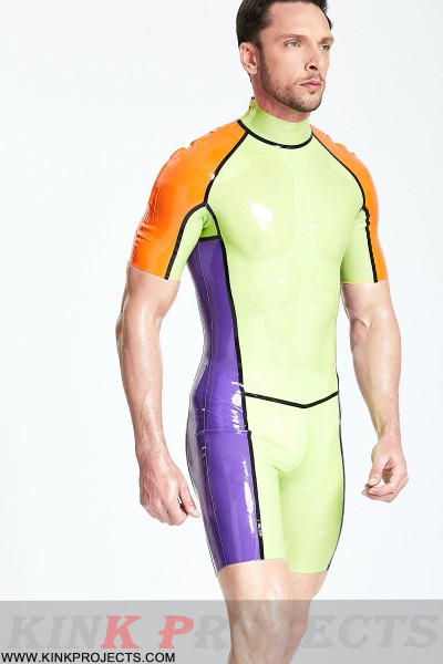 Male 'Multicolor' Shoulder-Zip Surfsuit 