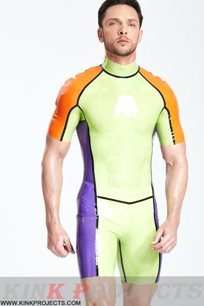 Male 'Multicolor' Shoulder-Zip Surfsuit 