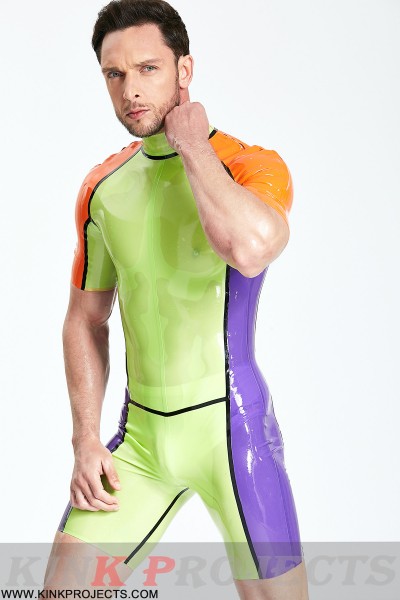 Male 'Multicolor' Shoulder-Zip Surfsuit 