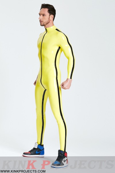 Male Contrast Strips Catsuit 