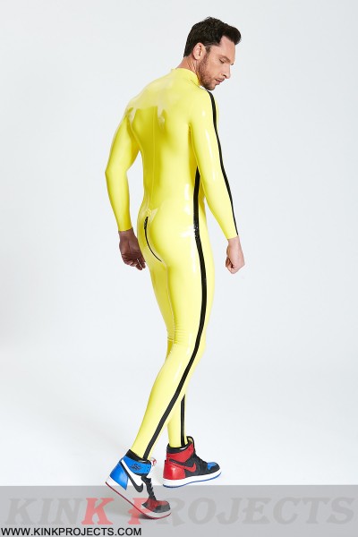Male Contrast Strips Catsuit 
