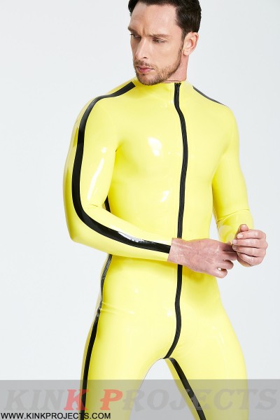 Male Contrast Strips Catsuit 