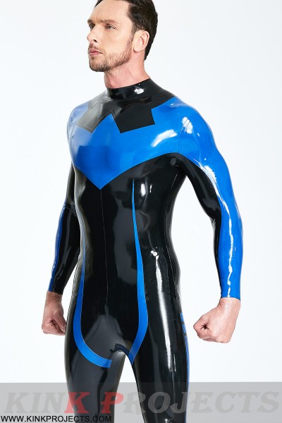 Male 'Nightwing' Catsuit With Feet 