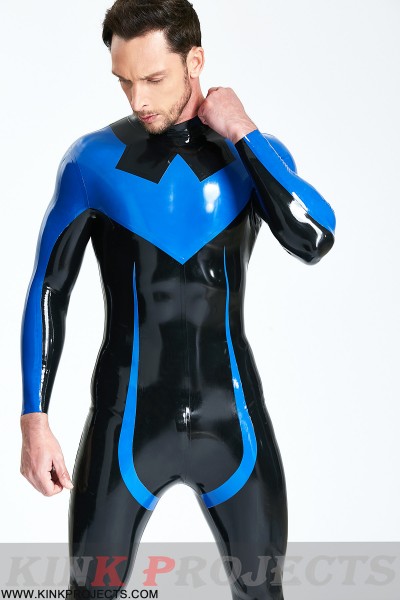 Male 'Nightwing' Catsuit With Feet 