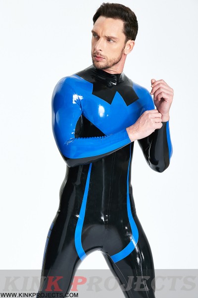 Male 'Nightwing' Catsuit With Feet 