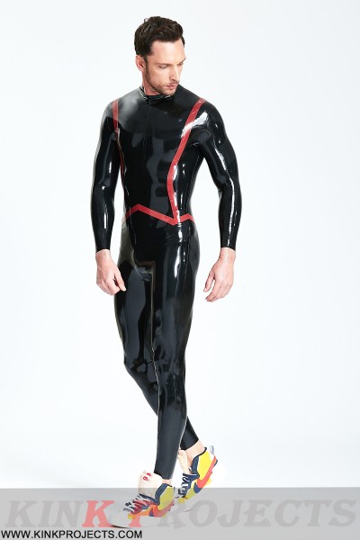 Male 'Fishtail' Stripe Catsuit 