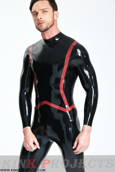 Male 'Fishtail' Stripe Catsuit 