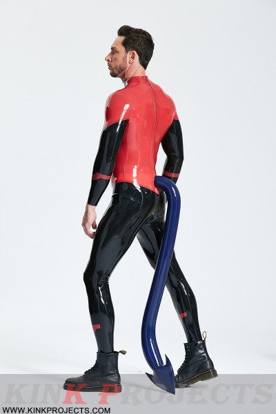 Male 'Devil-May-Care' Inflated Tail Catsuit 