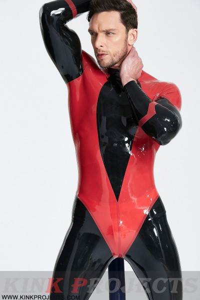 Male 'Devil-May-Care' Inflated Tail Catsuit 