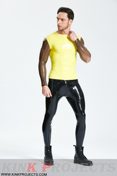 (Stock clearance) Male Long-Sleeved Wide-Neck T-Shirt 