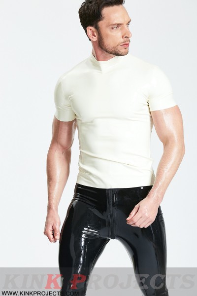 Male Collared Round-Neck Formal T-Shirt 