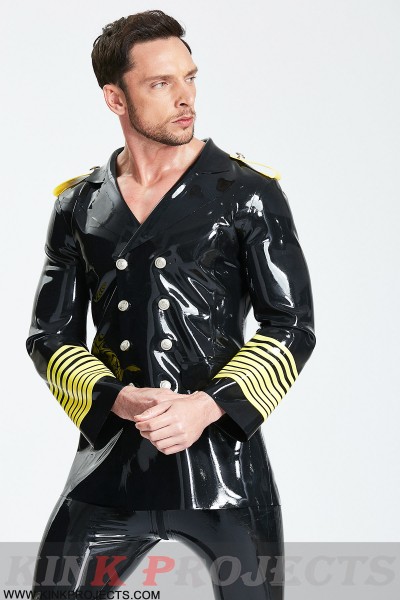 Male Military Style Double-Breasted Short Coat 