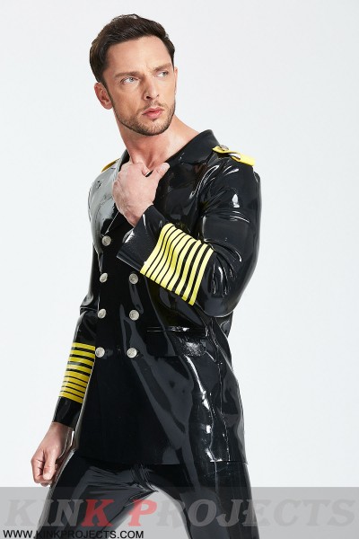 Male Military Style Double-Breasted Short Coat 