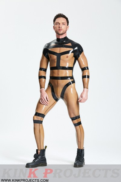 Male 'Harnessed' Translucent Catsuit