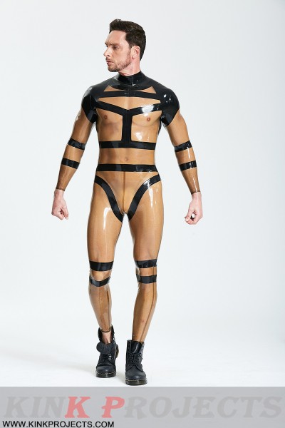 Male 'Harnessed' Translucent Catsuit