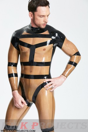 Male 'Harnessed' Translucent Catsuit-modification Male 'Harnessed' Translucent Catsuit-modification