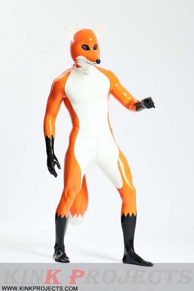 Male 'Fox Trotter' Shoulder-Zipper Catsuit With Inflatable Tail