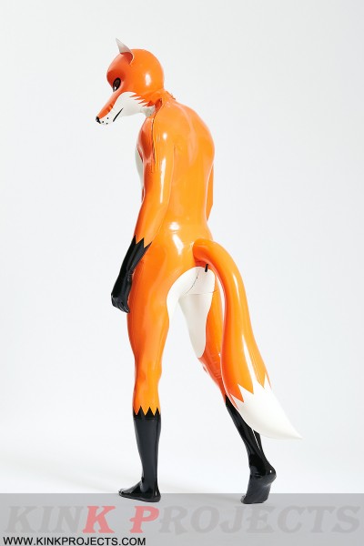 Male 'Fox Trotter' Shoulder-Zipper Catsuit With Inflatable Tail