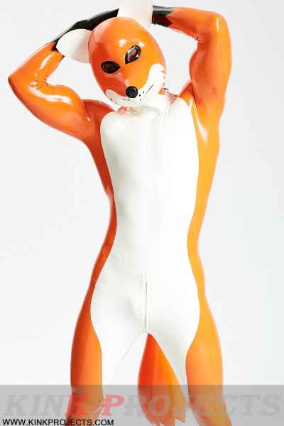 Male 'Fox Trotter' Shoulder-Zipper Catsuit With Inflatable Tail